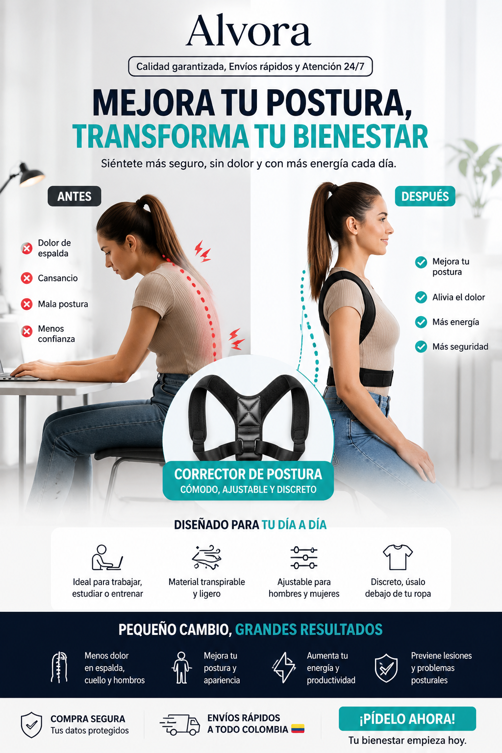 Recupera una Postura más Erguida y Cómoda Durante el Día